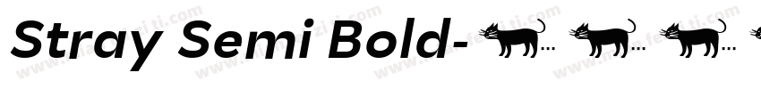 Stray Semi Bold字体转换